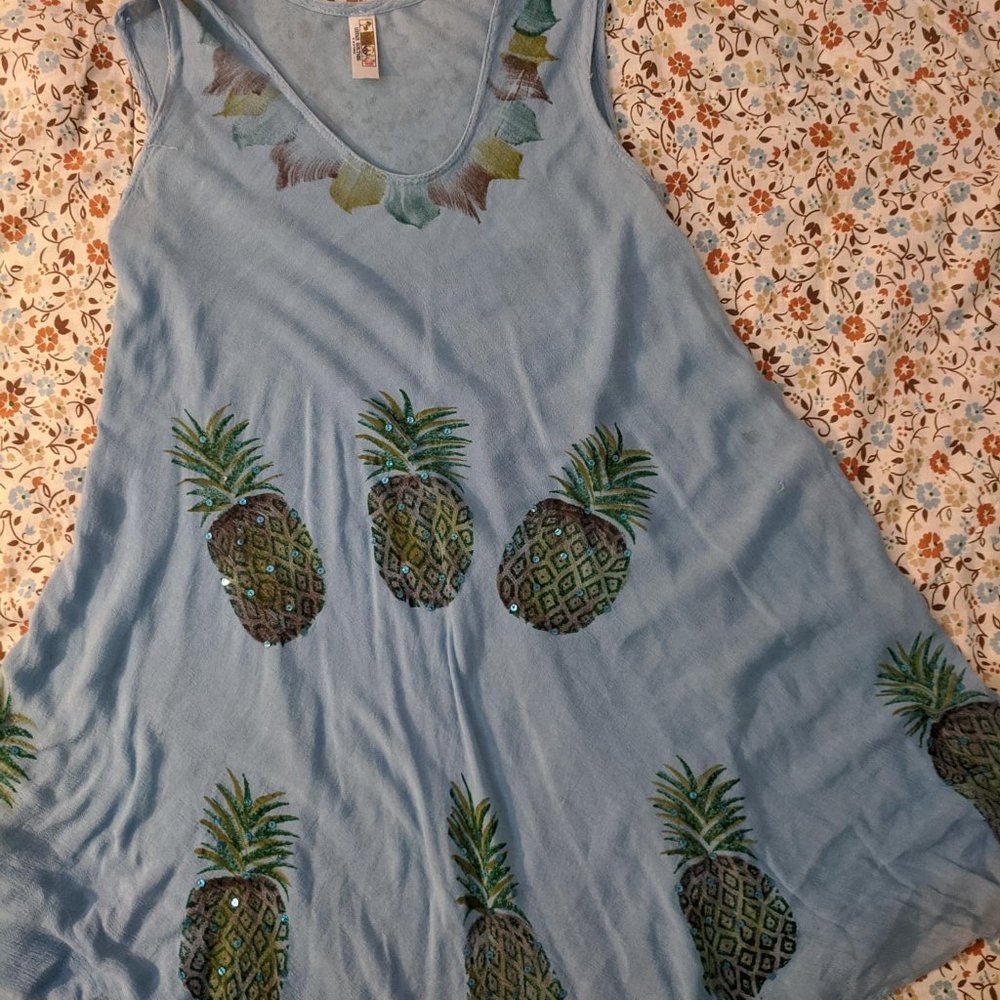 India Boutique midi length 100% rayon dress Free Size